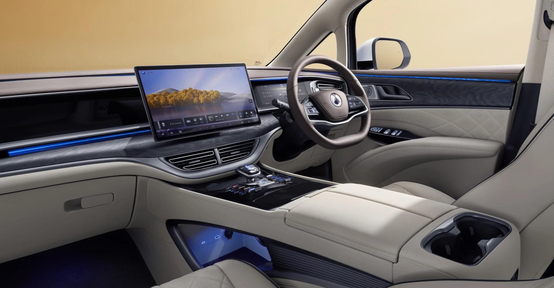 BYD intelligent cockpit system dilengkapi dengan Android intelligent system, yang menghadirkan pengalaman berkendara yang lebih cerdas, aman dan nyaman bagi pemilik kendaraan. Proses manufaktur chip 6-nm , 5G quick link , Voice Assistants Terbaik